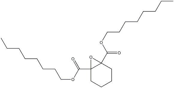 7-Oxabicyclo[4.1.0]heptane-1,6-dicarboxylic acid dioctyl ester Structure