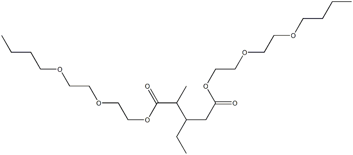 3-Ethyl-4-methylglutaric acid bis[2-(2-butoxyethoxy)ethyl] ester 구조식 이미지