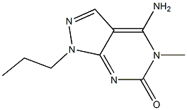 4-Amino-5-methyl-1-propyl-1H-pyrazolo[3,4-d]pyrimidin-6(5H)-one 구조식 이미지