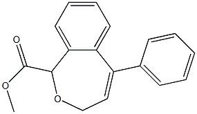 5-Phenyl-1H,3H-2-benzoxepin-1-carboxylic acid methyl ester Structure