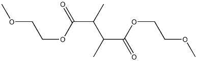 2,3-Dimethylsuccinic acid bis(2-methoxyethyl) ester 구조식 이미지
