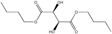 (2S,3S)-2,3-Dihydroxybutanedioic acid dibutyl ester Structure