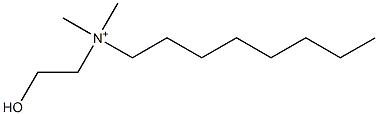 2-Hydroxyethyloctyldimethylammonium Structure