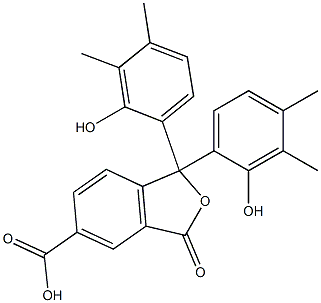 1,3-Dihydro-1,1-bis(2-hydroxy-3,4-dimethylphenyl)-3-oxoisobenzofuran-5-carboxylic acid Structure