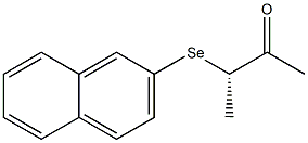 [S,(-)]-3-(2-Naphtylseleno)-2-butanone 구조식 이미지