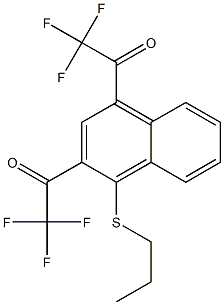 2,4-Bis(trifluoroacetyl)-1-propylthionaphthalene 구조식 이미지