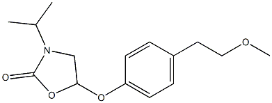 3-Isopropyl-5-[4-(2-methoxyethyl)phenoxy]oxazolidin-2-one Structure