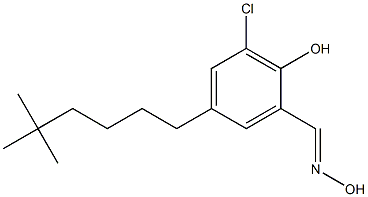4-(5,5-Dimethylhexyl)-6-chloro-2-(hydroxyiminomethyl)phenol 구조식 이미지
