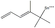 Trimethyl[(2E)-2,4-pentadienyl] tin(IV) Structure