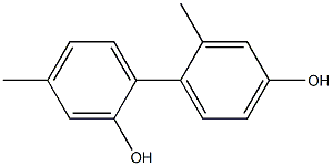 2',4-Dimethyl-1,1'-biphenyl-2,4'-diol 구조식 이미지