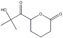 Tetrahydro-6-(2-hydroxy-2-methylpropionyl)-2H-pyran-2-one Structure