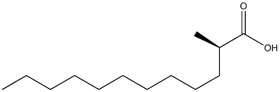 [R,(-)]-2-Methyllauric acid 구조식 이미지