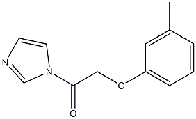 1-(1H-Imidazol-1-yl)-2-(3-methylphenoxy)ethanone Structure