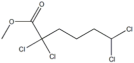 2,2,6,6-Tetrachlorohexanoic acid methyl ester 구조식 이미지