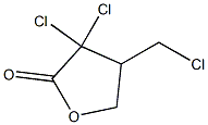 3,3-Dichloro-4-(chloromethyl)tetrahydrofuran-2-one Structure
