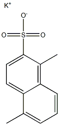 1,5-Dimethyl-2-naphthalenesulfonic acid potassium salt 구조식 이미지