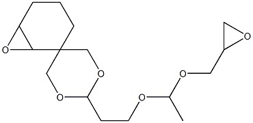 7,8-Epoxy-3-[2-[1-(glycidyloxy)ethoxy]ethyl]-2,4-dioxaspiro[5.5]undecane 구조식 이미지