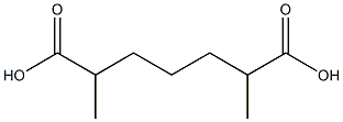 2,6-Dimethylpimelic acid Structure