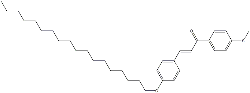 4'-(Methylthio)-4-(octadecyloxy)chalcone 구조식 이미지