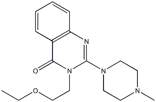 2-(4-Methylpiperazin-1-yl)-3-(2-ethoxyethyl)quinazolin-4(3H)-one Structure