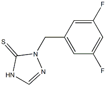 1,5-Dihydro-1-(3,5-difluorobenzyl)-4H-1,2,4-triazole-5-thione 구조식 이미지
