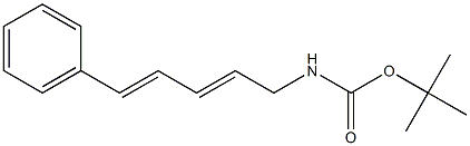 5-Phenyl-N-(tert-butoxycarbonyl)-2,4-pentadien-1-amine 구조식 이미지