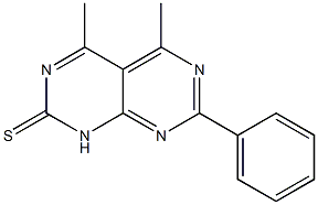4,5-Dimethyl-7-phenylpyrimido[4,5-d]pyrimidine-2(1H)-thione 구조식 이미지