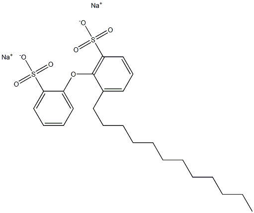 2-Dodecyl[oxybisbenzene]-2',6-disulfonic acid disodium salt 구조식 이미지