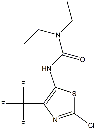 N,N-Diethyl-N'-[2-chloro-4-(trifluoromethyl)thiazol-5-yl]urea 구조식 이미지