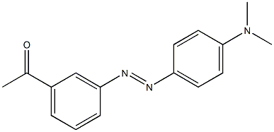 3'-[(4-Dimethylaminophenyl)azo]acetophenone 구조식 이미지
