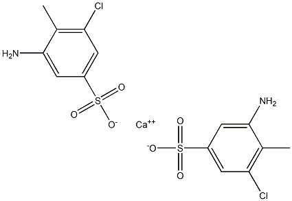 Bis(3-amino-5-chloro-4-methylbenzenesulfonic acid)calcium salt 구조식 이미지