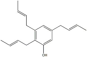 2,3,5-Tri(2-butenyl)phenol 구조식 이미지