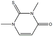 1,2,3,4-Tetrahydro-1,3-dimethyl-2-thioxopyrimidine-4-one Structure