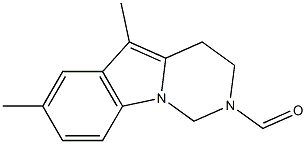 5,7-Dimethyl-1,2,3,4-tetrahydropyrimido[1,6-a]indole-2-carbaldehyde 구조식 이미지