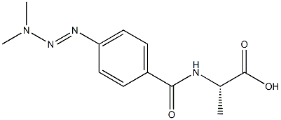 N-[p-(3,3-Dimethyl-1-triazeno)benzoyl]-L-alanine Structure