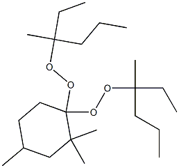 2,2,4-Trimethyl-1,1-bis(1-ethyl-1-methylbutylperoxy)cyclohexane Structure