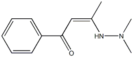(Z)-3-(2,2-Dimethylhydrazino)-1-phenyl-2-buten-1-one 구조식 이미지