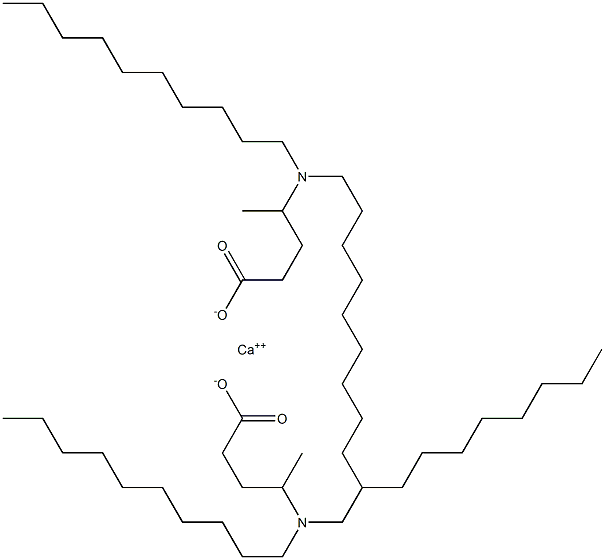 Bis[4-(didecylamino)valeric acid]calcium salt 구조식 이미지