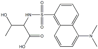 2-[(5-Dimethylamino-1-naphthalenyl)sulfonylamino]-3-hydroxybutyric acid Structure