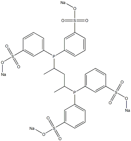 2,4-Pentanediylbis[bis[3-(sodiosulfo)phenyl]phosphine] 구조식 이미지