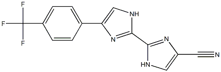 4'-(4-Trifluoromethylphenyl)-2,2'-bi[1H-imidazole]-4-carbonitrile Structure