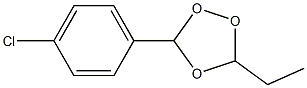 3-Ethyl-5-(4-chlorophenyl)-1,2,4-trioxolane Structure