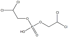 Phosphoric acid hydrogen bis(2,2-dichloroethyl) ester 구조식 이미지