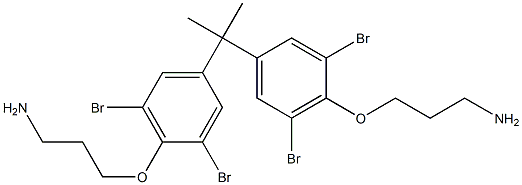 2,2-Bis[3,5-dibromo-4-(3-aminopropoxy)phenyl]propane 구조식 이미지