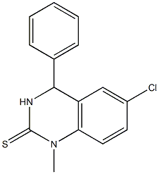 6-Chloro-3,4-dihydro-1-methyl-4-phenylquinazoline-2(1H)-thione 구조식 이미지