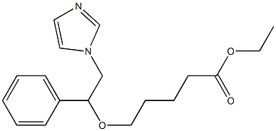 5-[2-(1H-Imidazol-1-yl)-1-phenylethoxy]valeric acid ethyl ester 구조식 이미지