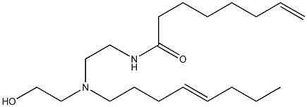 N-[2-[N-(2-Hydroxyethyl)-N-(4-octenyl)amino]ethyl]-7-octenamide Structure