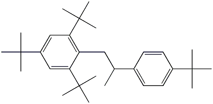 1-(2,4,6-Tri-tert-butylphenyl)-2-(4-tert-butylphenyl)propane Structure