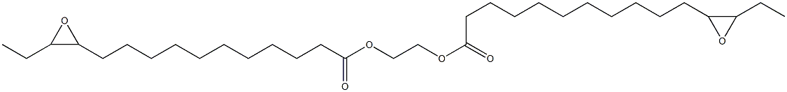 Bis(12,13-epoxypentadecanoic acid)1,2-ethanediyl ester Structure