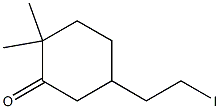 5-(2-Iodoethyl)-2,2-dimethylcyclohexan-1-one 구조식 이미지